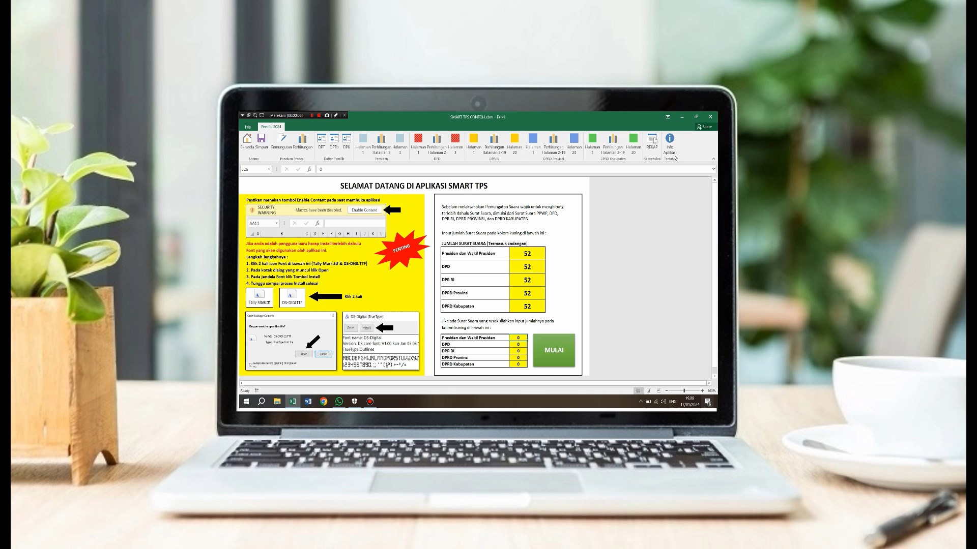 Aplikasi Smart TPS buatan PPS Pemusiran mudahkan KPPS dalam Rekapitulasi Hasil Pemungutan Suara